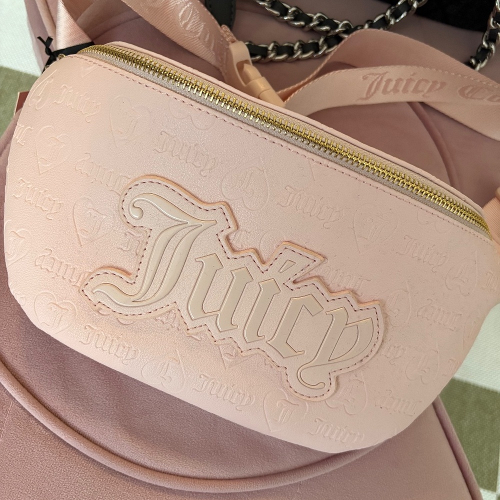 NWT Juicy Couture pink waist/bum bag